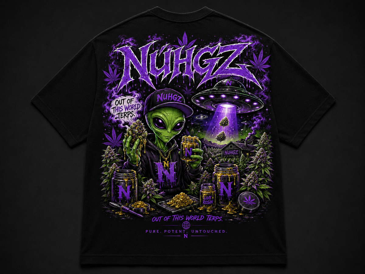 Nuhgz Alien Terps Graphic Tee - Back Print